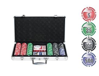 Набор для покера NUTS 300 фишек (в металлическом кейсе)