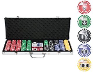 Набор для покера NUTS 500 (в металлическом кейсе)